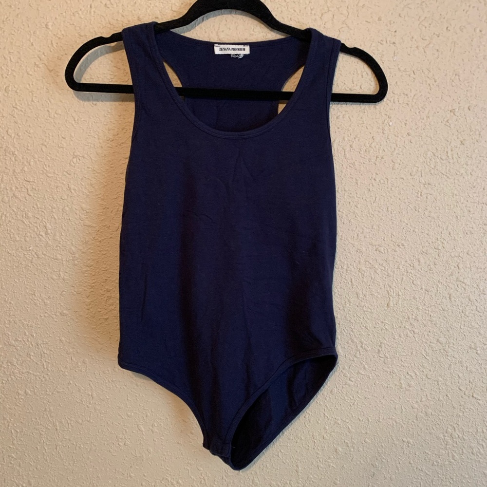 Navy blue bodysuit